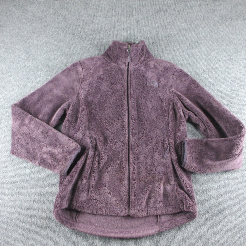 The North Face Jacket Womens M Purple Fleece Full Zip Osito Outdoor Hiking Logo